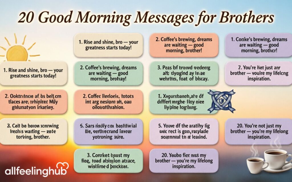20 Good Morning Messages for Brothers