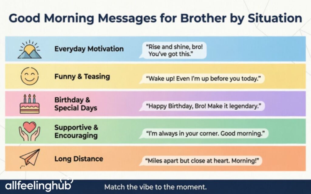 Good Morning Messages for Brother by Situation