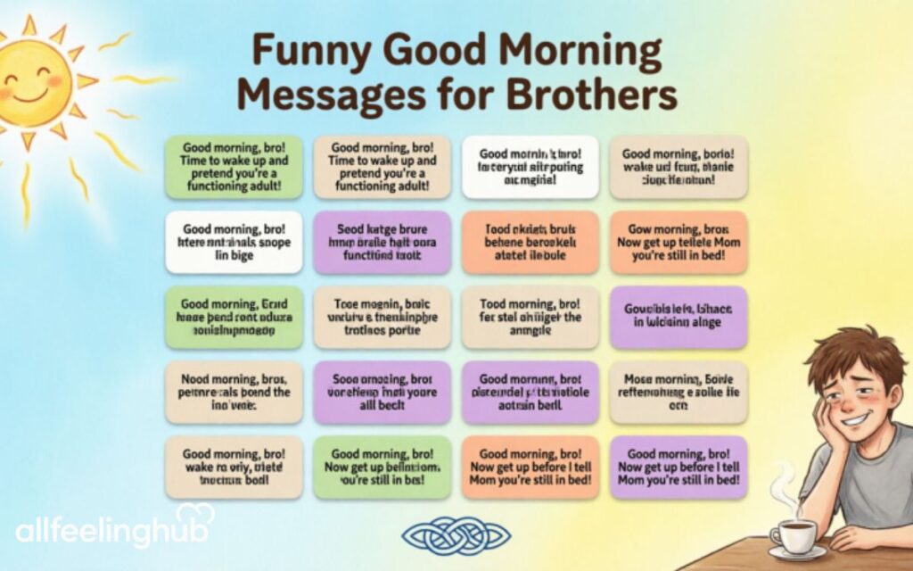 Funny Good Morning Messages for Brothers