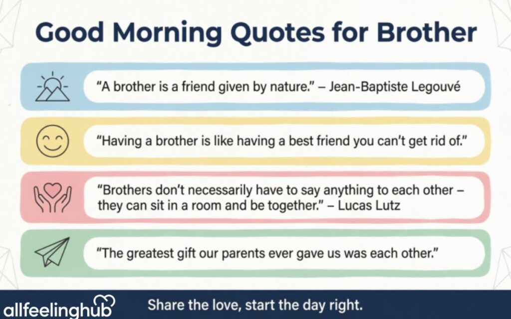 Good Morning Quotes for Brother