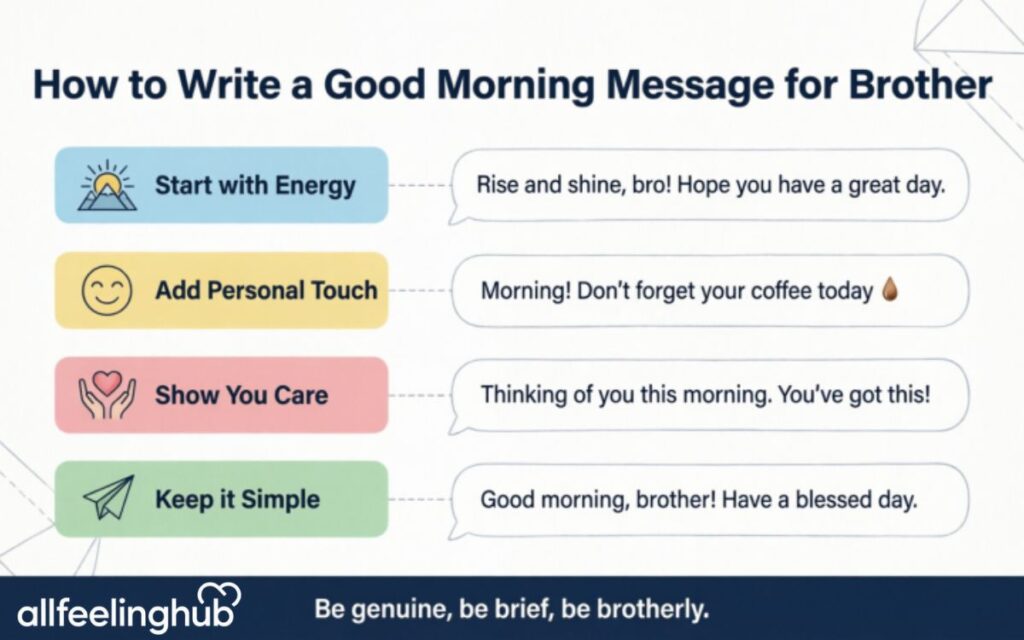 How to Write a Good Morning Message for Brother