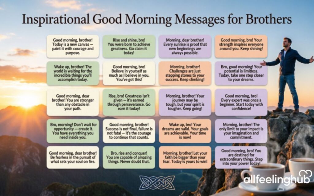 Inspirational Good Morning Messages for Brothers