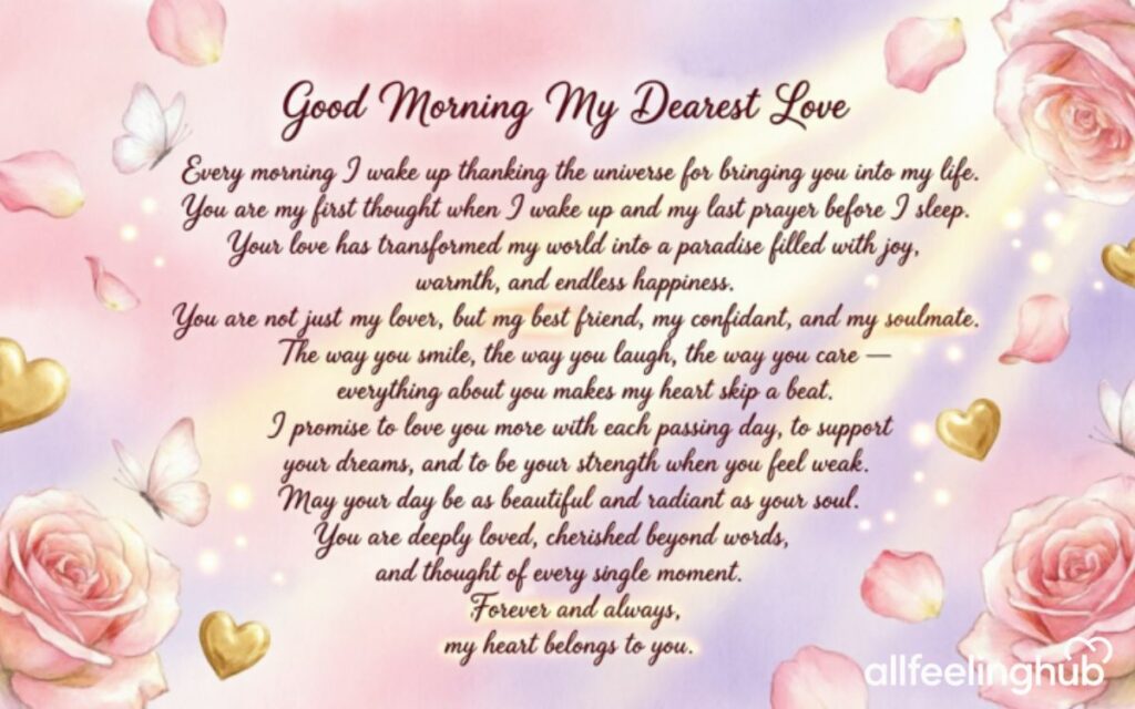 Long Good Morning Message for My Love to Melt Her Heart