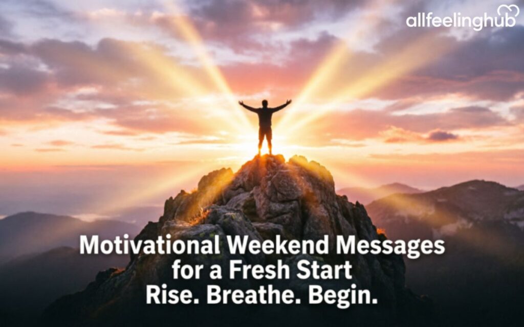 Motivational Weekend Messages for a Fresh Start