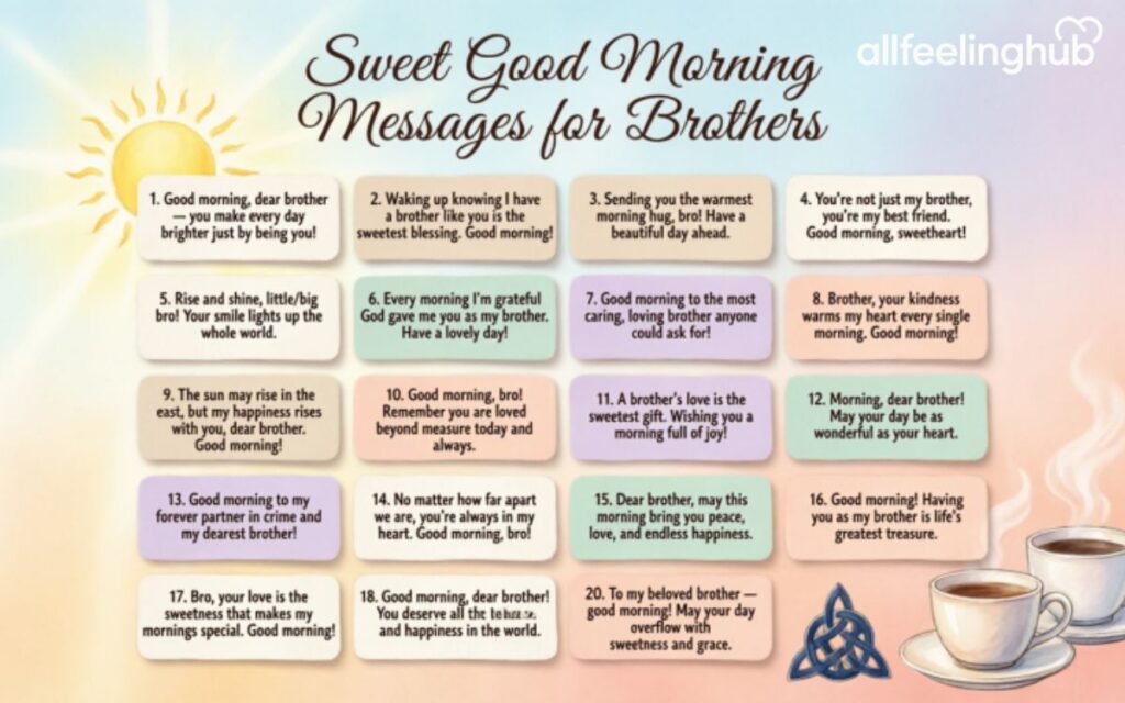 Sweet Good Morning Messages for Brothers