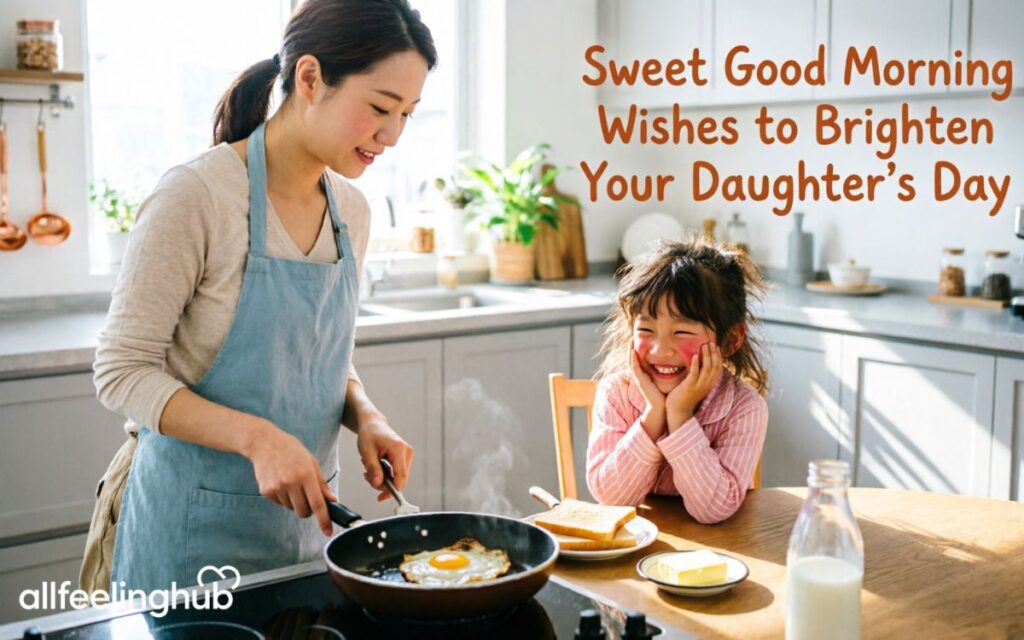 Sweet Good Morning Wishes to Brighten Your Daughter's Day