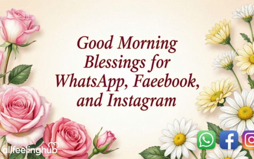 Good Morning Blessings for WhatsApp, Facebook, and Instagram