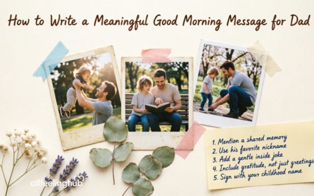 How to Write a Meaningful Good Morning Message for Dad