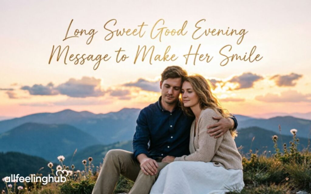 Long Sweet Good Evening Message to Make Her Smile