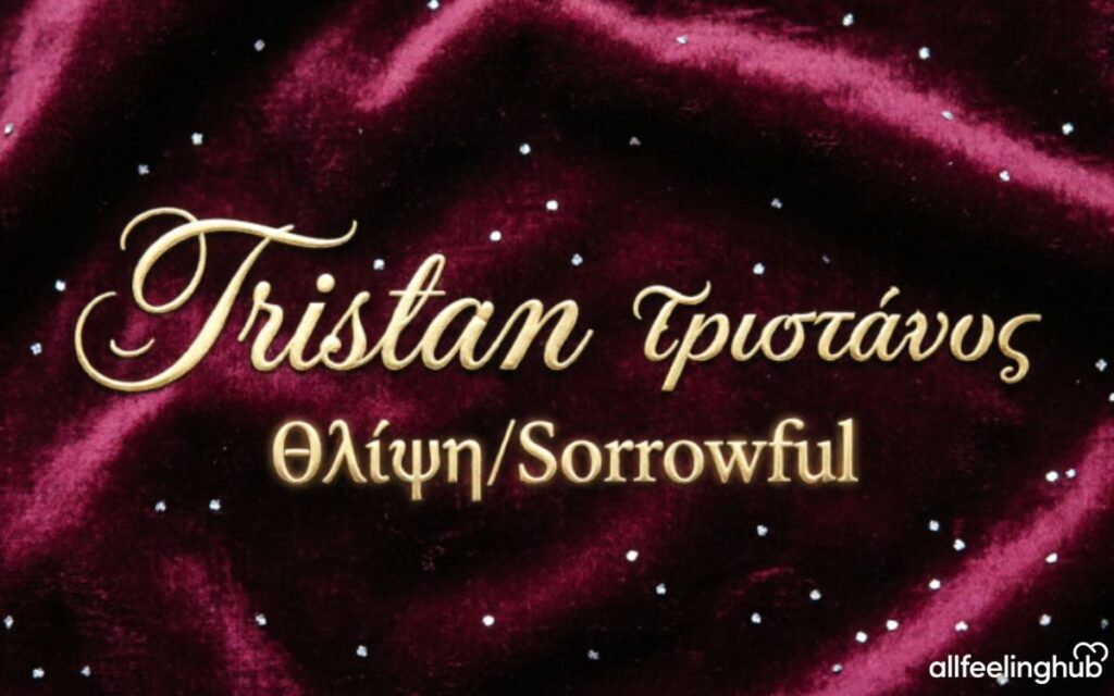 The Greek Etymology of Tristan