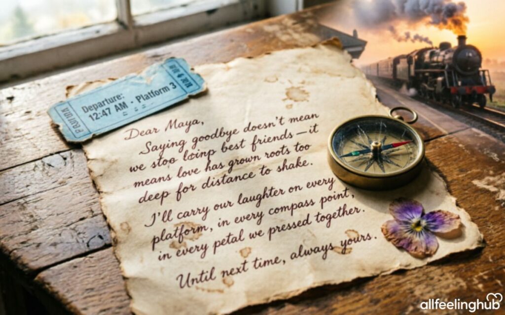 Emotional Friendship Paragraphs for a Difficult Goodbye