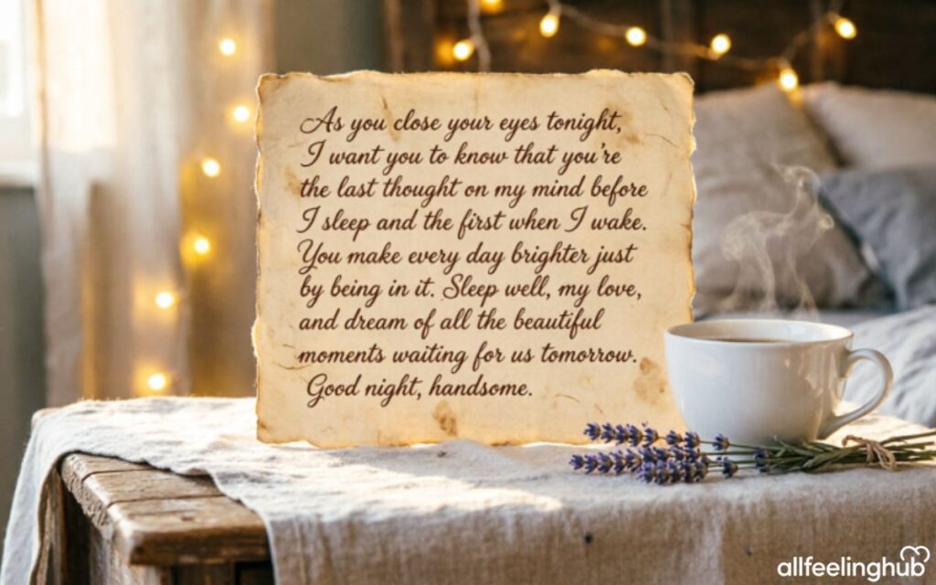 Good Night Paragraphs to Make Him Feel Special