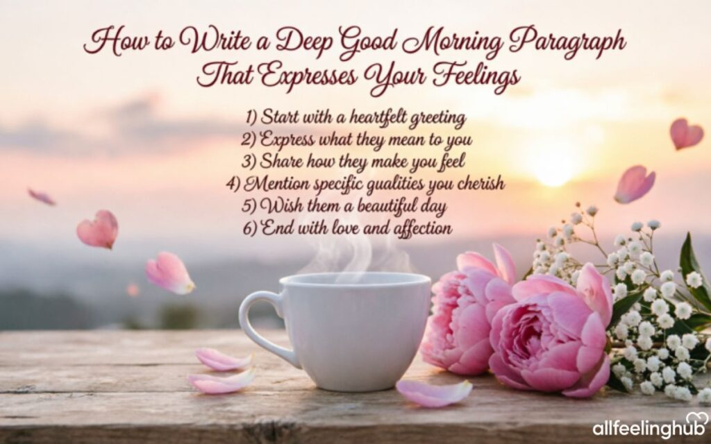 How to Write a Deep Good Morning Paragraph That Expresses Your Feelings