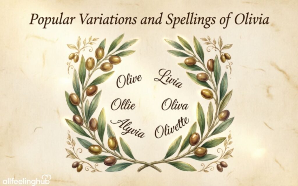 Popular Variations and Spellings of Olivia