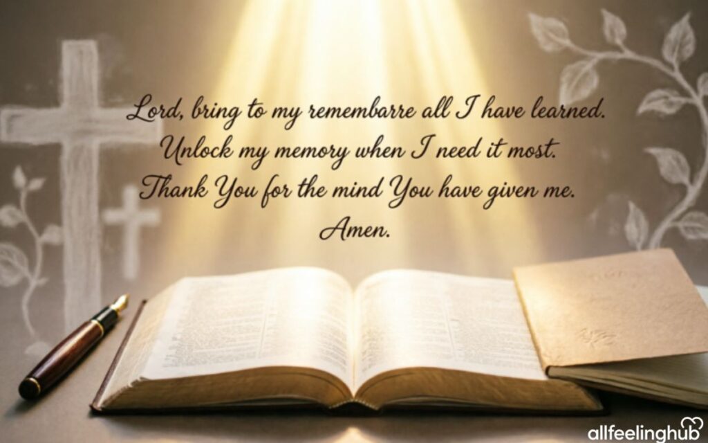 Prayer Before a Difficult Exam